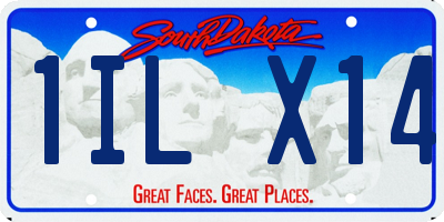 SD license plate 1ILX14