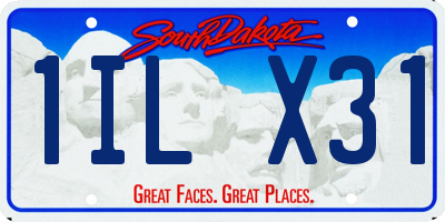 SD license plate 1ILX31