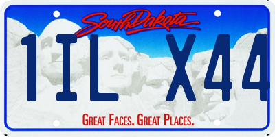 SD license plate 1ILX44