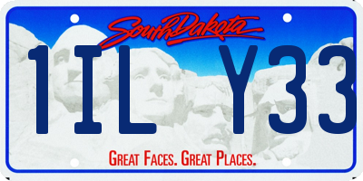 SD license plate 1ILY33