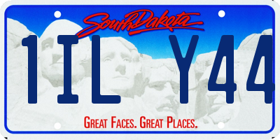 SD license plate 1ILY44