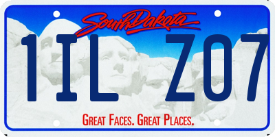 SD license plate 1ILZ07
