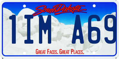 SD license plate 1IMA69