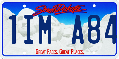 SD license plate 1IMA84