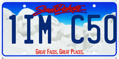 SD license plate 1IMC50
