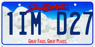 SD license plate 1IMD27