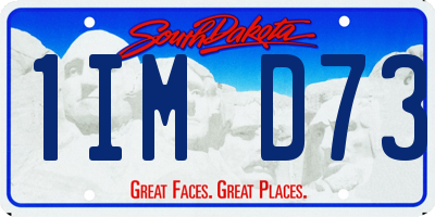SD license plate 1IMD73