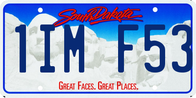 SD license plate 1IMF53