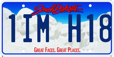 SD license plate 1IMH18