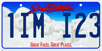 SD license plate 1IMI23