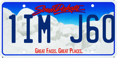 SD license plate 1IMJ60