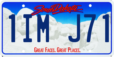 SD license plate 1IMJ71