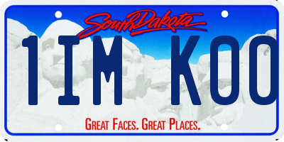 SD license plate 1IMK00