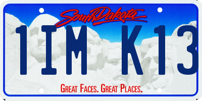 SD license plate 1IMK13
