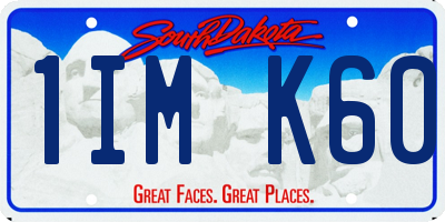 SD license plate 1IMK60