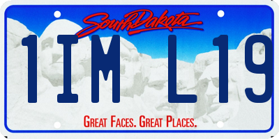 SD license plate 1IML19