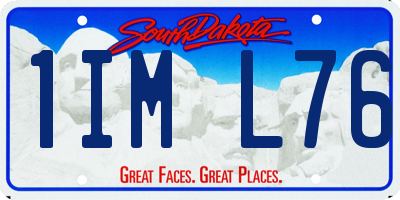 SD license plate 1IML76