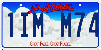SD license plate 1IMM74
