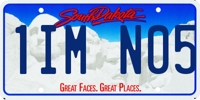 SD license plate 1IMN05
