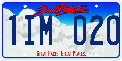 SD license plate 1IMO20