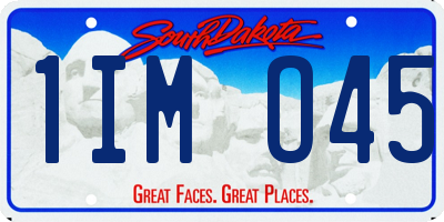 SD license plate 1IMO45