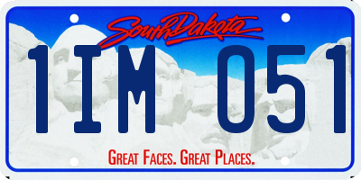 SD license plate 1IMO51