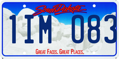 SD license plate 1IMO83