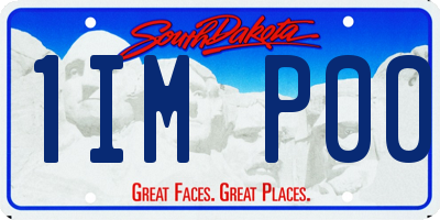 SD license plate 1IMP00