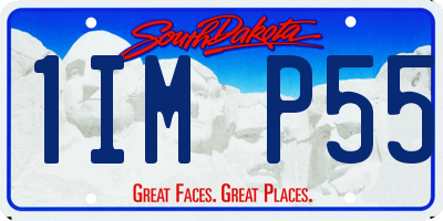 SD license plate 1IMP55