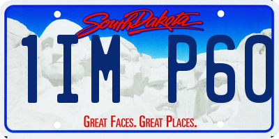 SD license plate 1IMP60