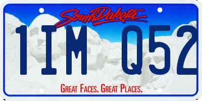 SD license plate 1IMQ52