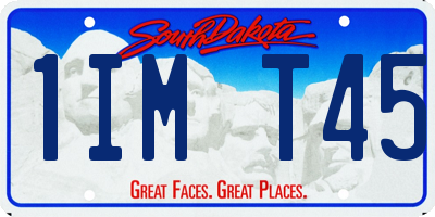 SD license plate 1IMT45