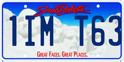 SD license plate 1IMT63
