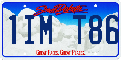 SD license plate 1IMT86