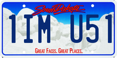 SD license plate 1IMU51