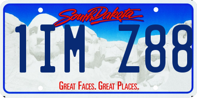 SD license plate 1IMZ88