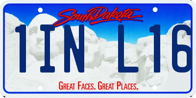 SD license plate 1INL16