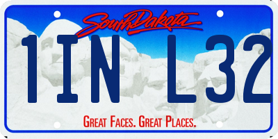 SD license plate 1INL32