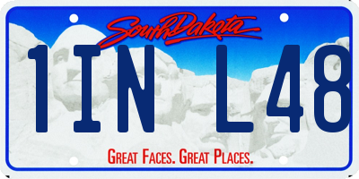 SD license plate 1INL48