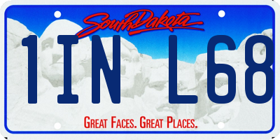 SD license plate 1INL68