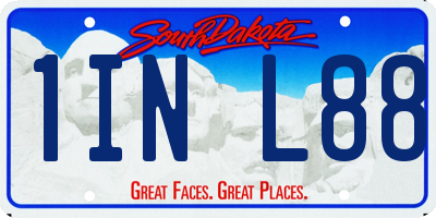 SD license plate 1INL88