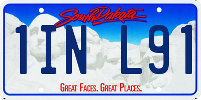 SD license plate 1INL91