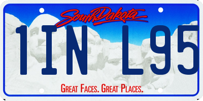 SD license plate 1INL95