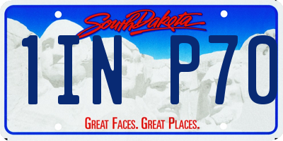 SD license plate 1INP70