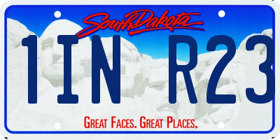 SD license plate 1INR23
