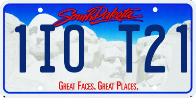 SD license plate 1IOT21