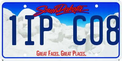 SD license plate 1IPC08