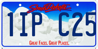 SD license plate 1IPC25