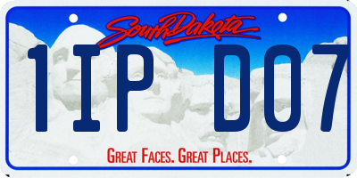 SD license plate 1IPD07
