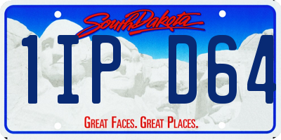 SD license plate 1IPD64